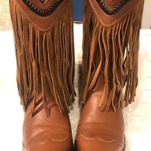COPY - COPY - Fringe Cowboy Boots size 9. Smokey Mountain Brand